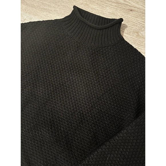 Turtleneck Batwing Sleeve Loose Oversized Chunky Pullover Sweater size Small - Picture 5 of 6